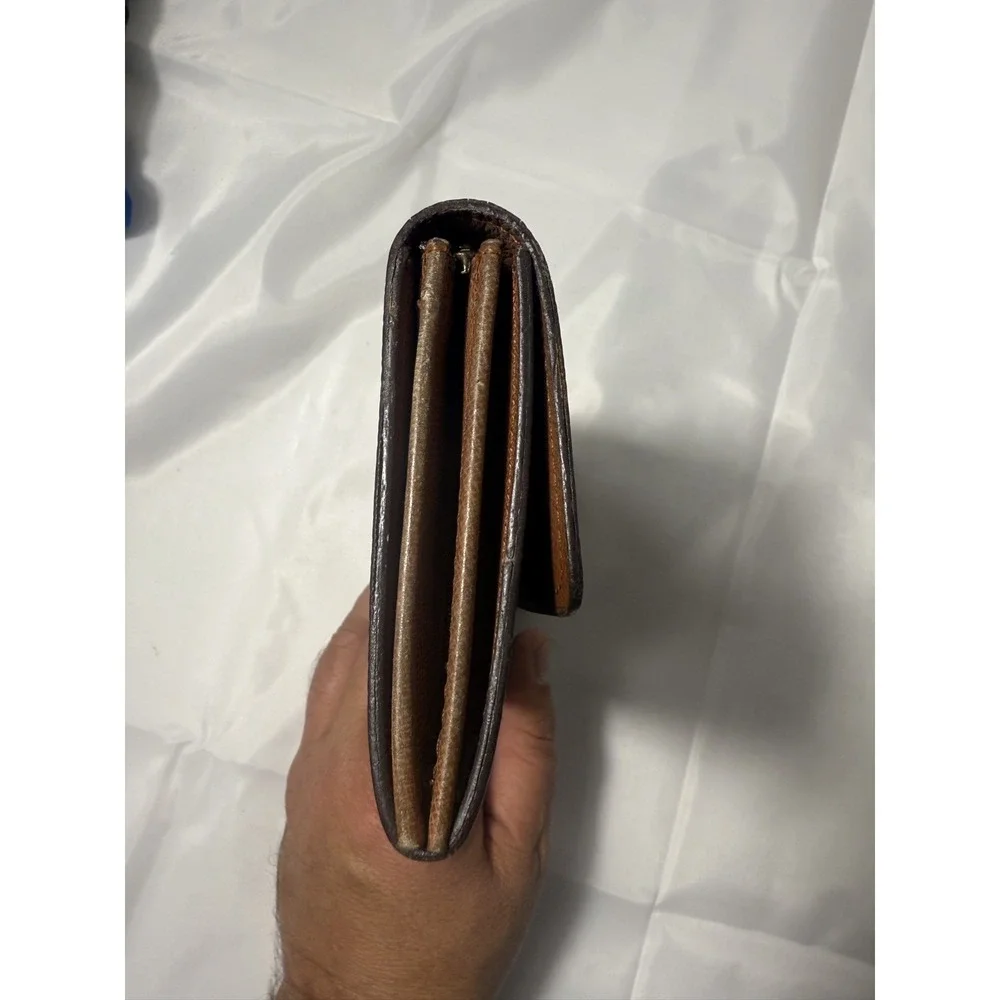 Louis Vuitton M61734 Monogram Canvas Long Wallet in‎ Brown